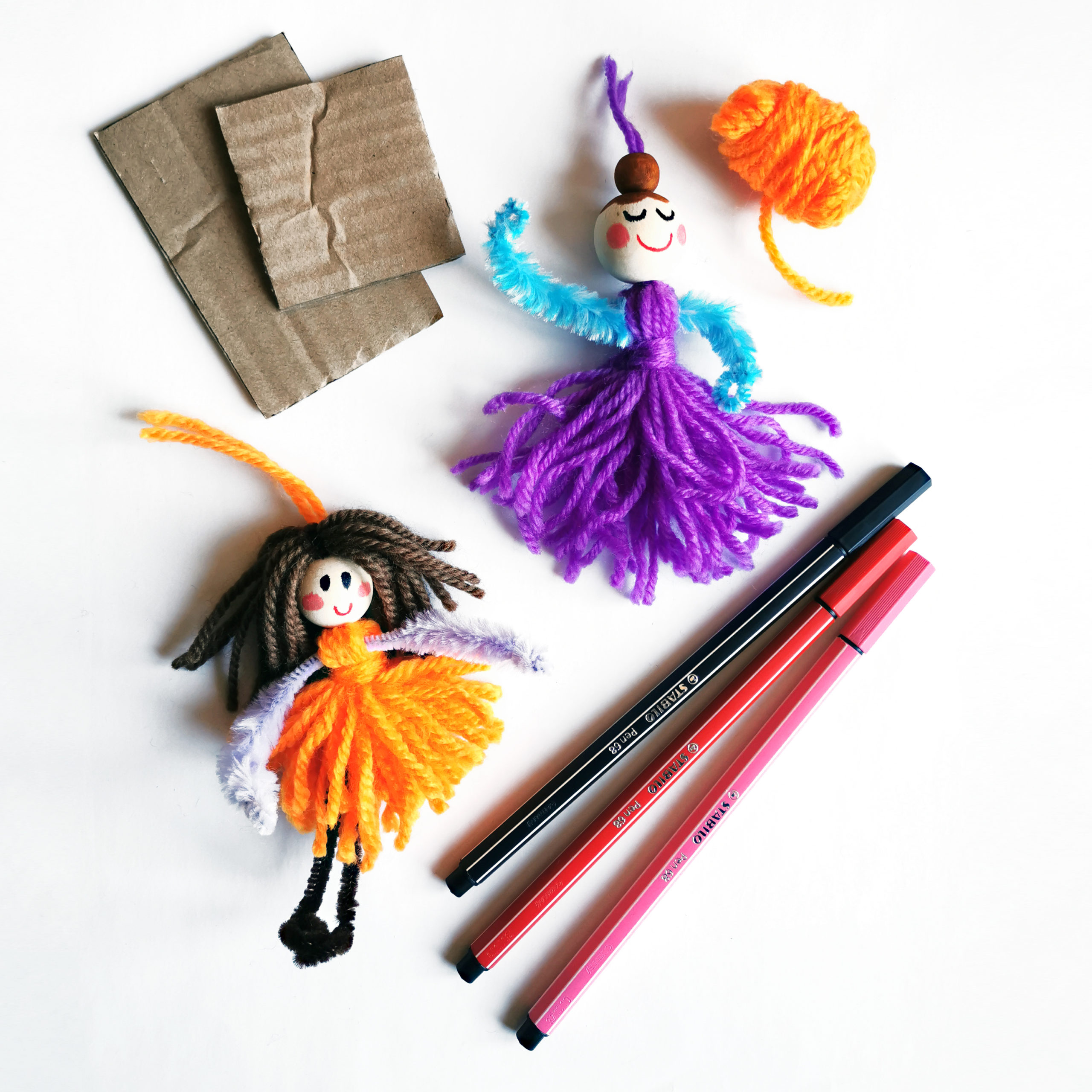 Kit créatif bricolage enfant gestion des émotions - Fabrique des poupées  grigri anti tracas