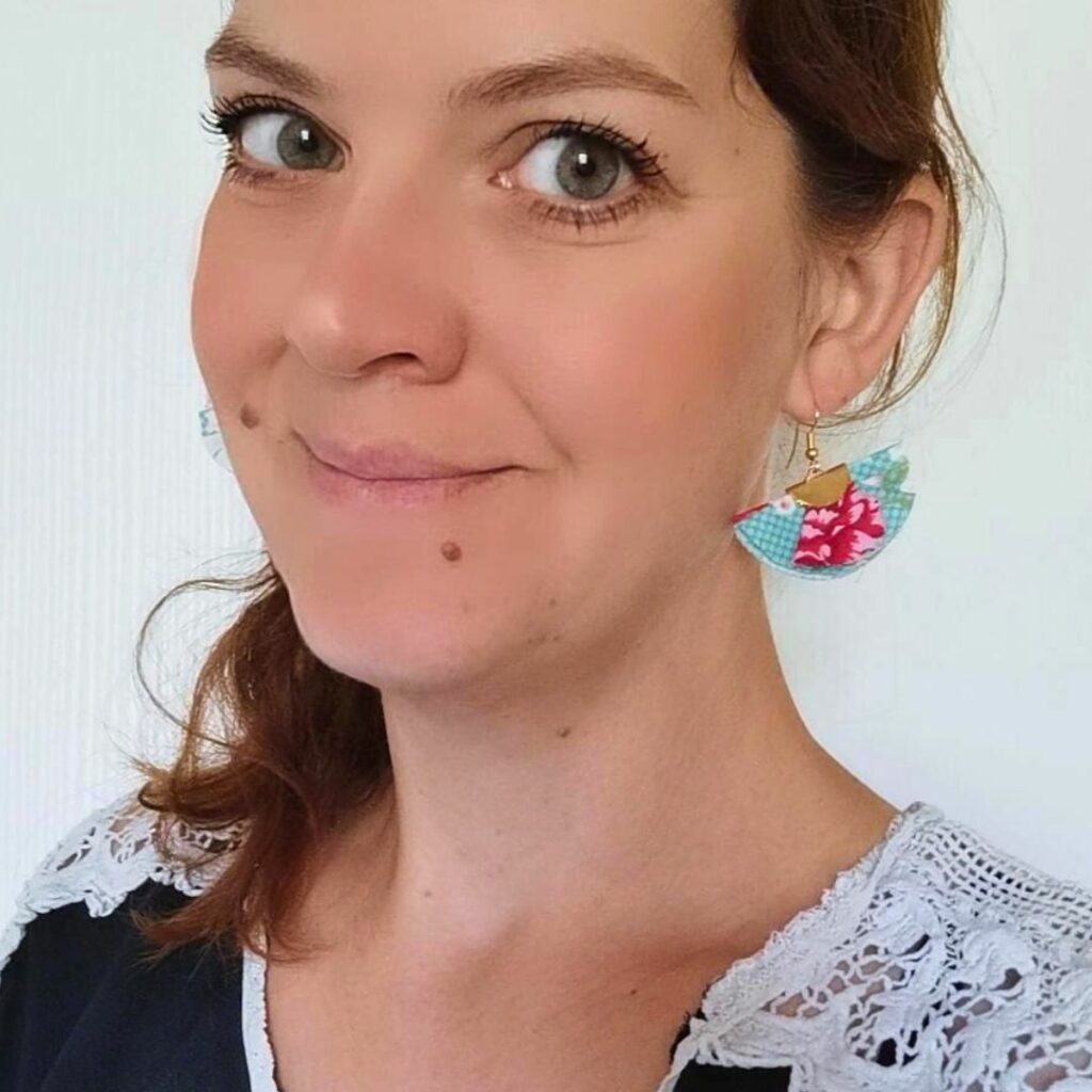 diy tuto facile tuto boucles oreilles tissu fleurs