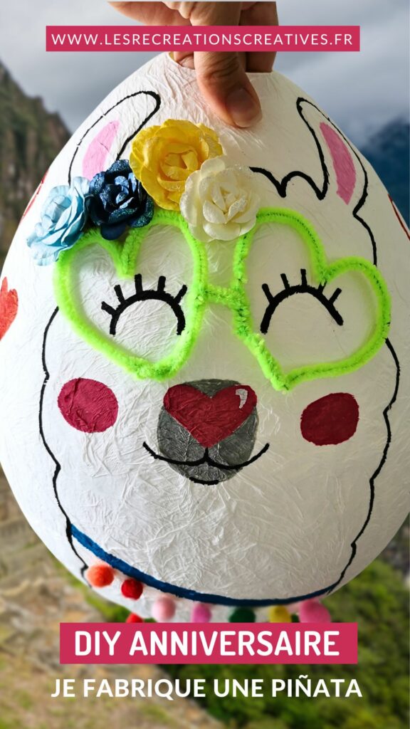 diy anniversaire pinata ballon papier mâché